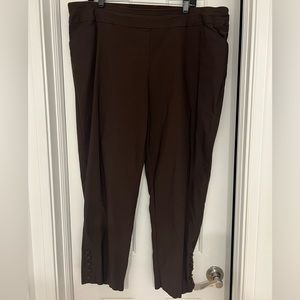 Worthington Brown Pull on Skinny Pants